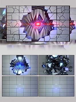 宇宙方塊之眼視頻素材