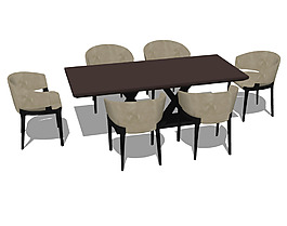 桌椅子综合模型