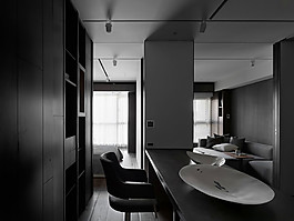 簡(jiǎn)約書房書桌裝修效果圖