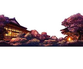 中式建筑房屋png元素