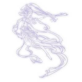 手繪古典美女png元素