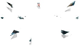 破碎鏡子鏡片漂浮元素png