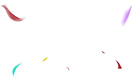 彩色飛舞裝飾物png元素