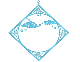 卡通中國風(fēng)裝飾框png元素
