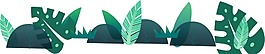 卡通綠色植物png元素