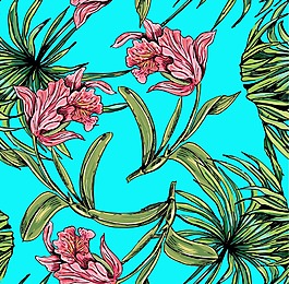 手繪時(shí)尚文藝花朵紋理