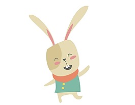 卡通动漫兔子png元素