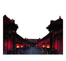 卡通故宫场景png元素