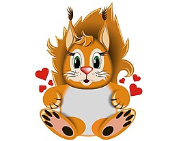 卡通松鼠插画png元素