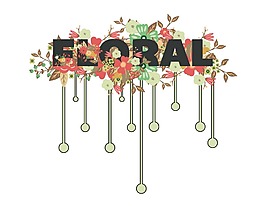 歐式手繪花環(huán)字母邊框背景元素png