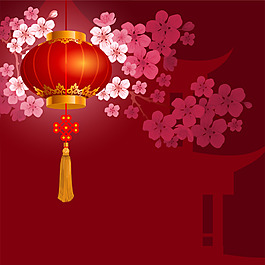 簡約新年海報背景模板