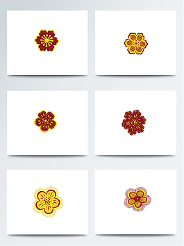 花瓣免扣装饰图案