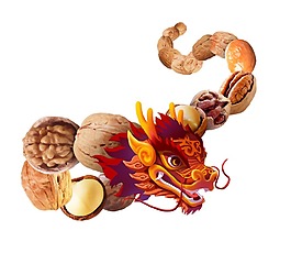 創(chuàng)意核桃堅(jiān)果png元素