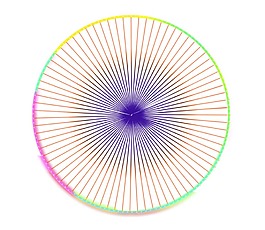 傘型條紋插畫png元素