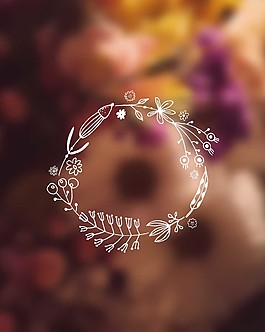 涂鴉時(shí)尚花紋邊框