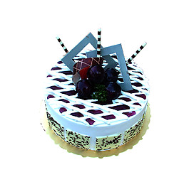 創意水果味生日蛋糕素材