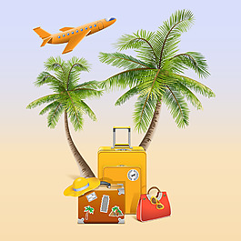 時尚創(chuàng)意旅行插畫