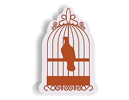 卡通籠里小鳥png元素