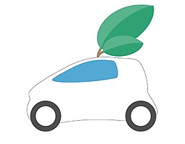 卡通創(chuàng)意小汽車png元素