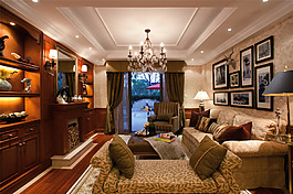 簡(jiǎn)約客廳照片墻裝修效果圖