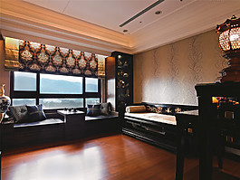 簡約客廳方形吊頂裝修效果圖