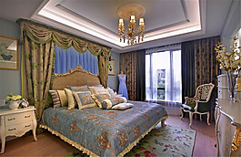 簡約臥室床鋪裝修效果圖