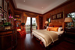 美式臥室置物柜裝修效果圖