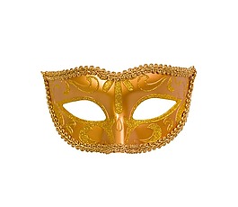 金色舞會(huì)面具png元素