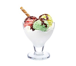 卡通彩繪冰激凌png元素