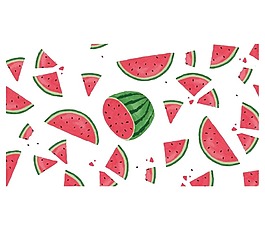 卡通漫畫西瓜插畫png元素