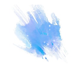 藍(lán)色顏料墨跡png元素