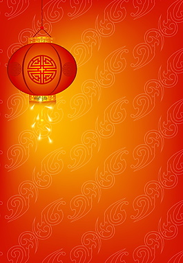 狗年春節(jié)燈籠海報背景