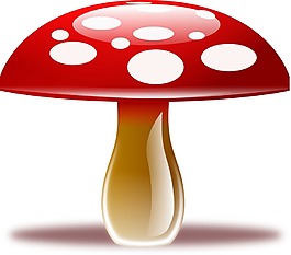 卡通蘑菇造型png元素