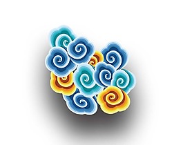 卡通動(dòng)漫云彩png元素