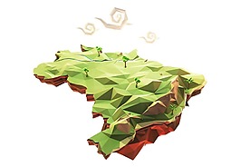 卡通游戲漂浮平臺(tái)png元素