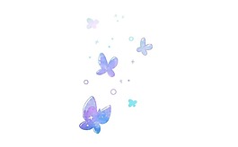 卡通創(chuàng)意飛舞蝴蝶png元素