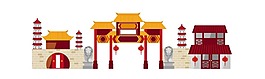 中国古式建筑png元素