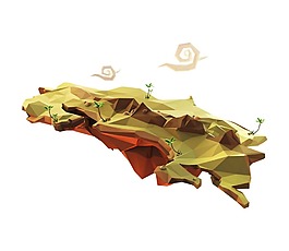 立體土地png元素