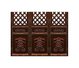 古代門框png元素