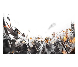 游戲場景戰(zhàn)爭插畫png元素