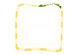 簡(jiǎn)約黃色邊框png元素
