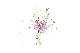 歐式粉色花朵png元素