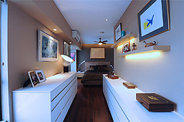 簡約書房置物柜裝修效果圖