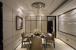 欧式客厅个性吊灯装修效果图