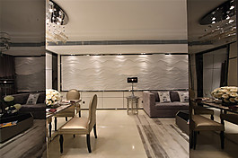 簡約客廳長方形茶幾裝修效果圖