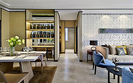 簡約餐廳灰色地毯裝修效果圖