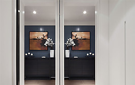 簡約客廳壁畫裝修效果圖