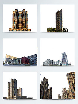 现代彩色室外建筑
