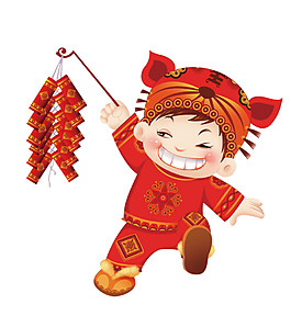 中國風(fēng)春節(jié)鞭炮元素