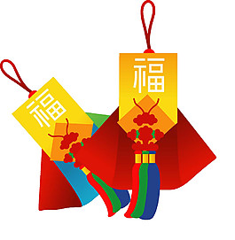 2018新年福字燈籠素材